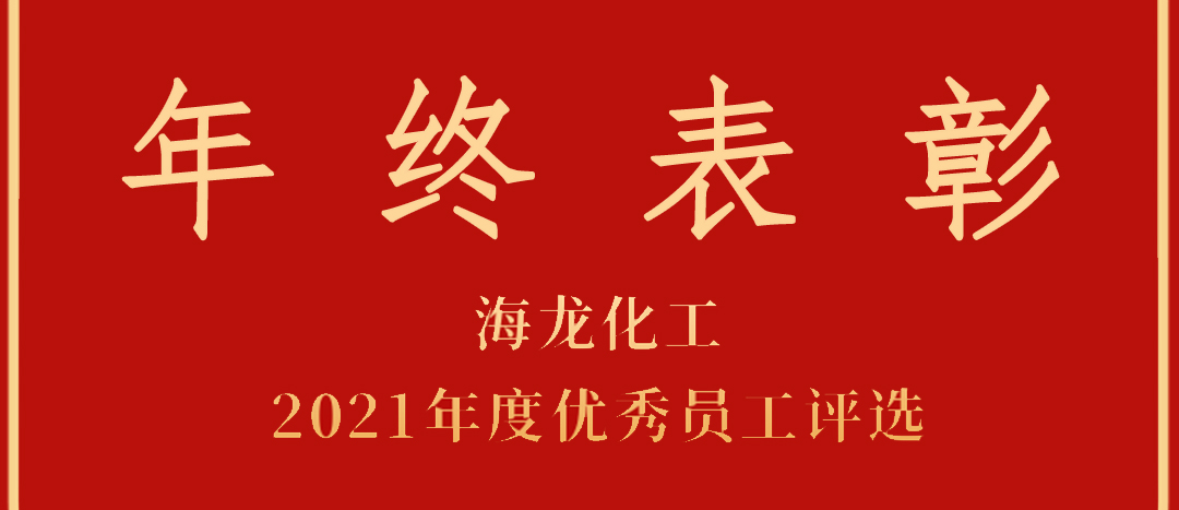 <strong>表彰！海龍化工2021年度優(yōu)秀員工優(yōu)秀部門評(píng)選</strong>